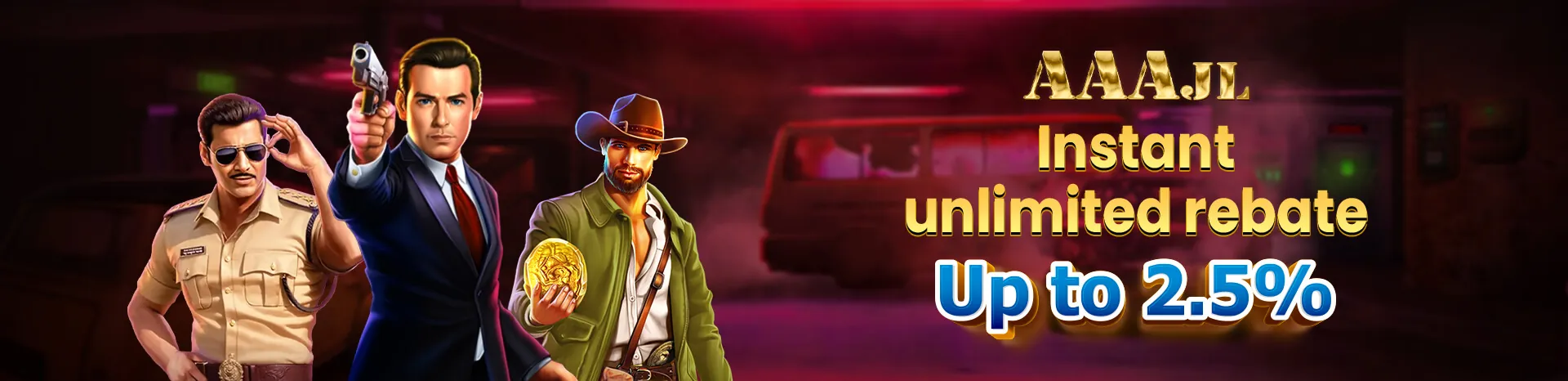 Vibrant retro-style arcade game with a coin explosion, promising quick thrills at aaajili Casino